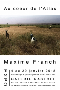 Au coeur de l'Atlas Première exposition solo du photographe Maxime Franch du 4 au 20 janvier 2018.