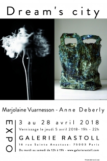 Dream's City Exposition du 3 au 28 avril 2018
Avec la photographe Marjolaine Vuarnesson et la céramiste Anne Deberly